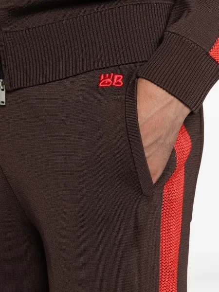 Pantaloni Wales Bonner cu dungi maro