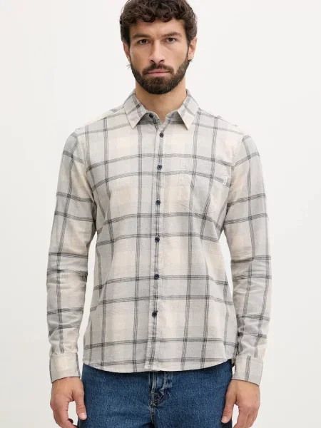 Koszula casualowa o kroju regular fit z czystej bawełny model ‘CLUE’ Pepe Jeans szara