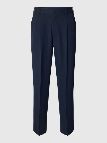 SELECTED Pantaloni cu dungă bleumarin