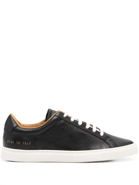 Sneakerși Common Projects din piele negru