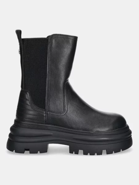 Ботинки челси Buffalo на платформе черные