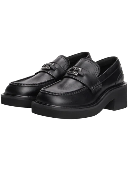 Bőr farmerek Tommy Hilfiger fekete