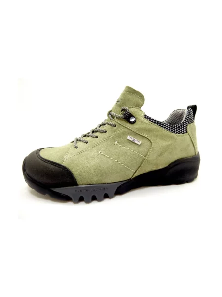 Sneakersy Waldläufer skórzane zielone