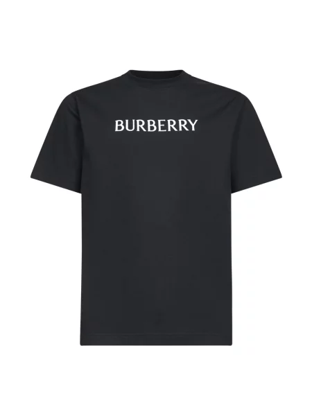 Koszulka Burberry z logo czarna