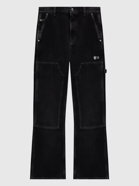 Джинси з патчем логотипа Off-white чорні