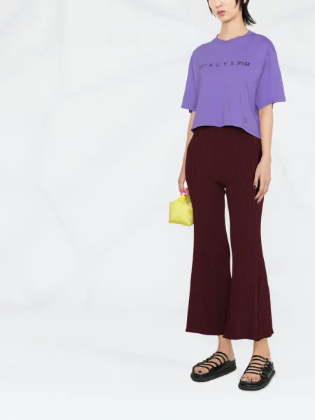 Raštuotas marškinėliai 1017 Alyx 9sm apkarpytas violetinė