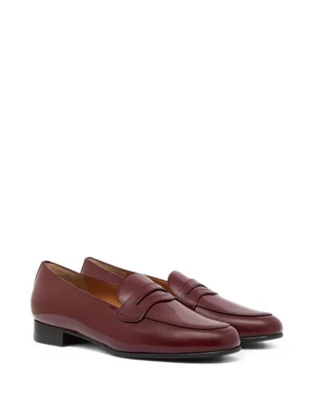 Pantofi loafer Carel Paris din piele de lac roșu