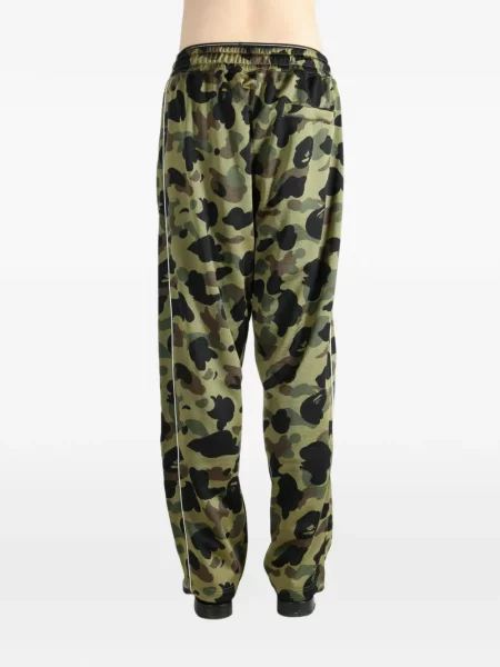 Pantaloni A Bathing Ape® cu imagine alergare verde