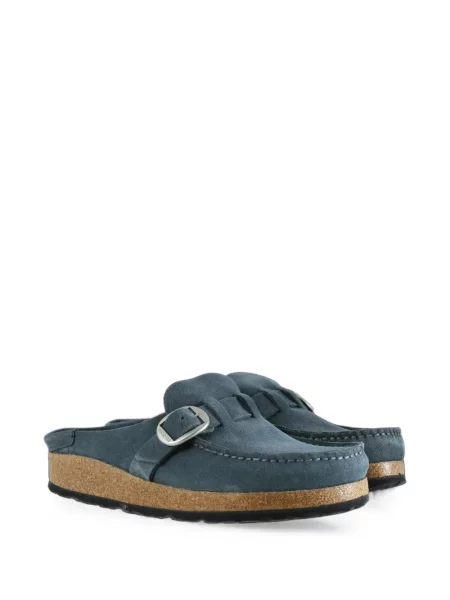 Szarvasbőr mules Birkenstock kék
