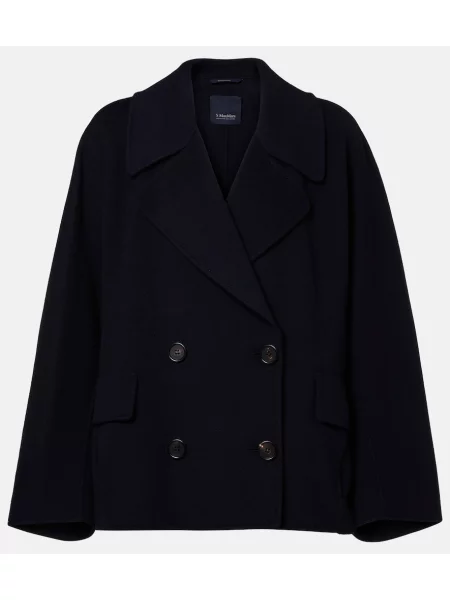 Palton 's Max Mara de lână albastru