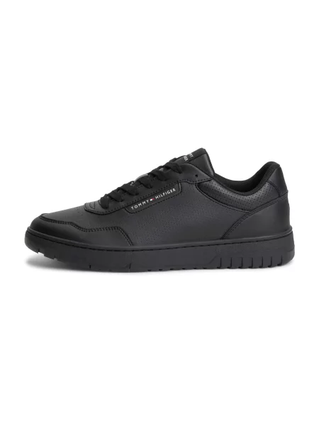 Sneakerși Tommy Hilfiger din piele negru
