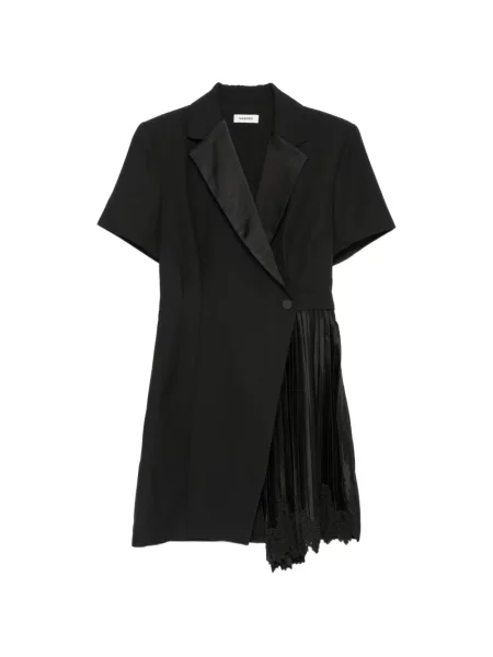 Rochie mini Sandro din dantelă negru