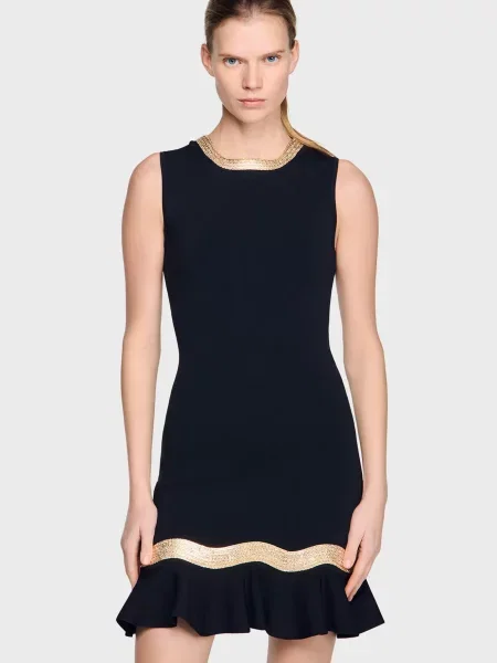 Сукня Sandro чорна