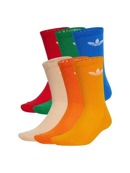 Șosete adidas Trefoil Cushion Crew Socks Halo Blush/ Blue/ Green S albastru