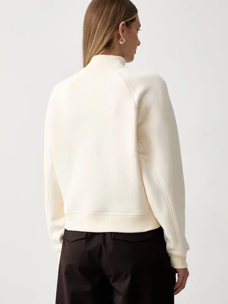 Tommy Hilfiger bluza z bawełną beżowa