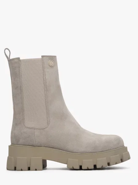 Велюрові Черевики та чоботи Estro сірий