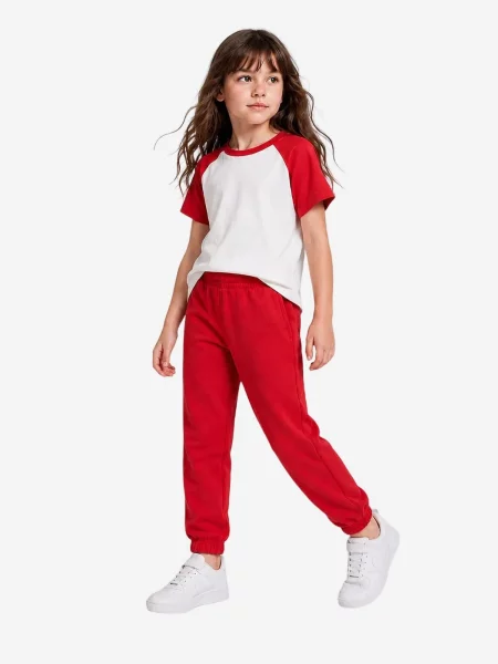Tommy Life Hlače TOMMY Jogger mit elastischem Bund und schmalem Bein' crvena