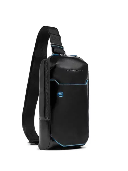 Geanta crossbody Piquadro din piele negru