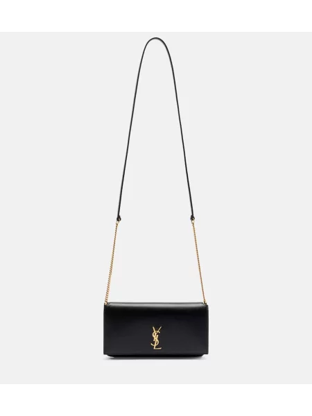 Torebka skórzana Saint Laurent skórzana czarna