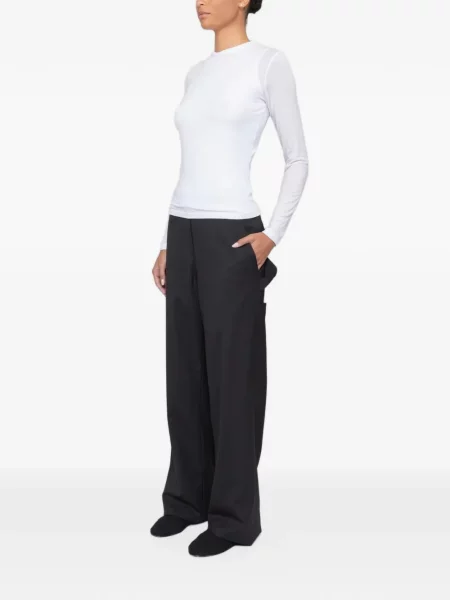 Lung tricou Leset alb