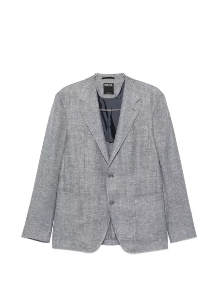 Geacă Zegna cu rever albastru