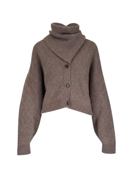 Cardigan Le Kasha tricotate maro