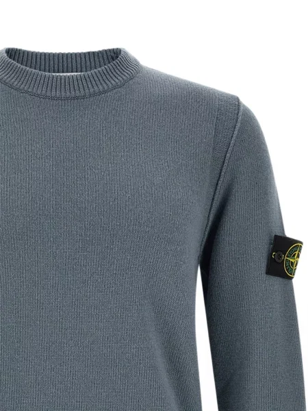Džemper Stone Island s okruglim izrezom kamenje plava