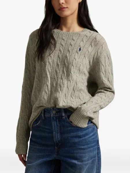 Căciulă Polo Ralph Lauren cu broderie cu dungi cowboy roșu