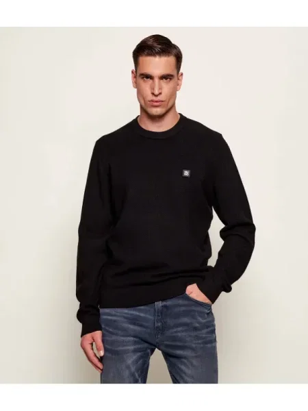 HUGO Pulover Setal' negru