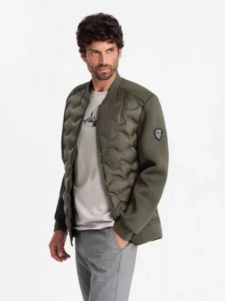 Geacă bomber Ombre verde