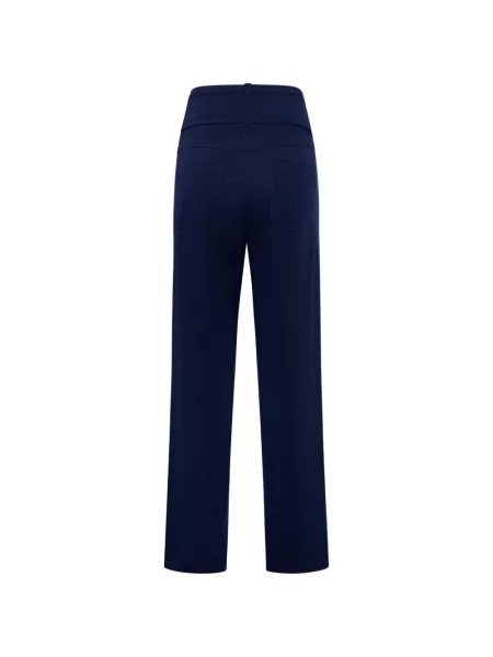 Cu centură pantaloni Maison Common albastru