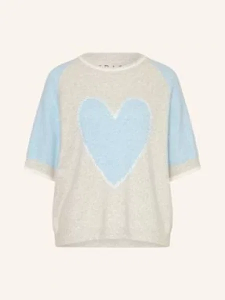 Grace Dzianinowa Koszulka grau