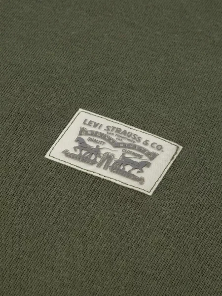 Суичър с качулка Levi's® зелено