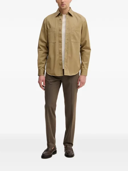 Pantaloni Sisley cu dungi maro