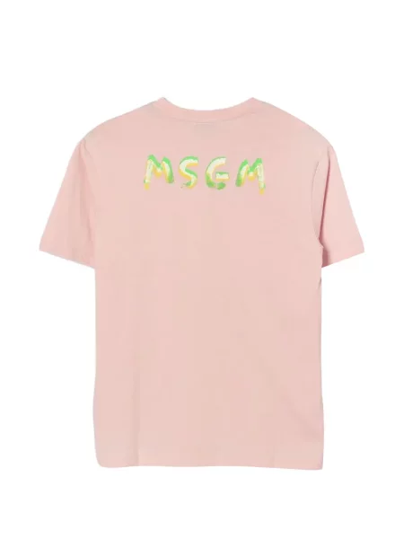 Koszulka dziecięca Msgm różowa
