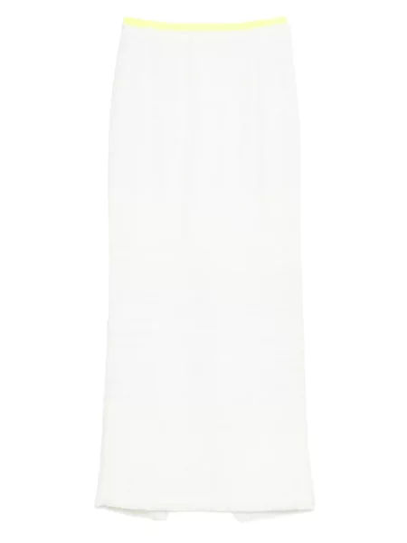 Spódnica midi Gemy Maalouf do kolan biała