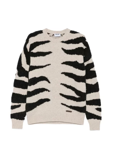 Pulover Moschino cu dungi de tigru