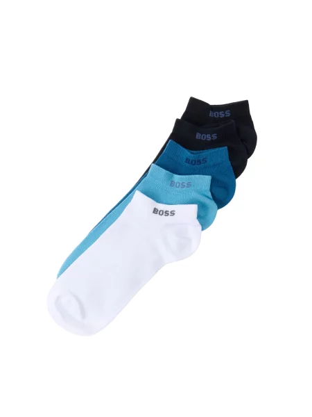 BOSS Nogavice modra / mornarska / svetlo modra bela