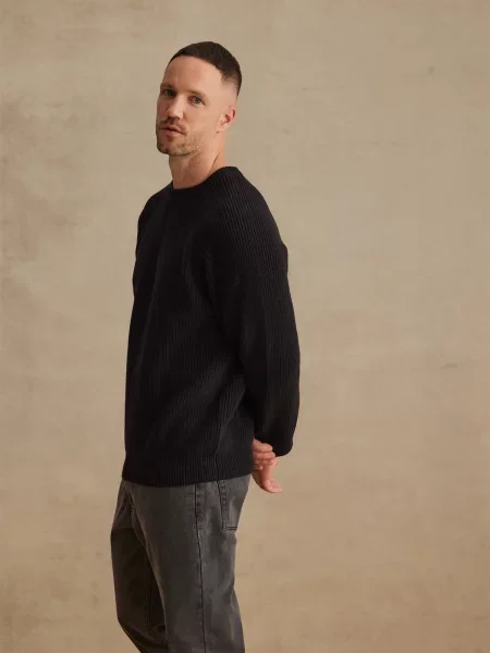 DAN FOX APPAREL Pulover Markus' negru