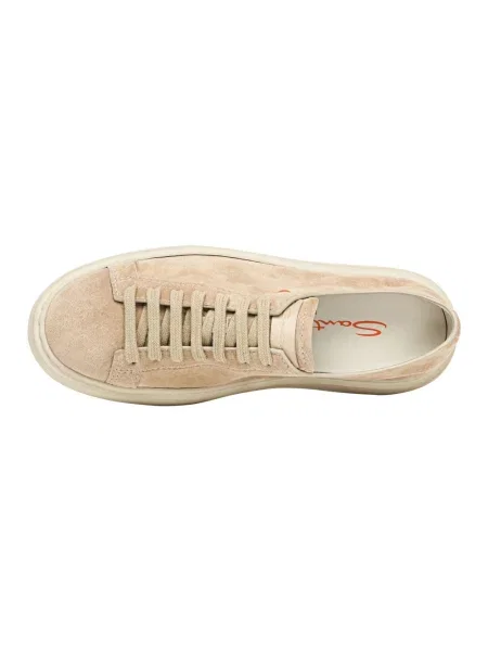Sneakersy Santoni zamszowe beżowe