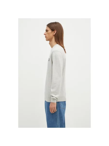 Sweter Maison Kitsune wełniany szary