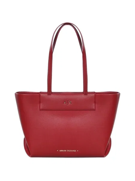 Shopper torbica Armani Exchange s autogramom crvena