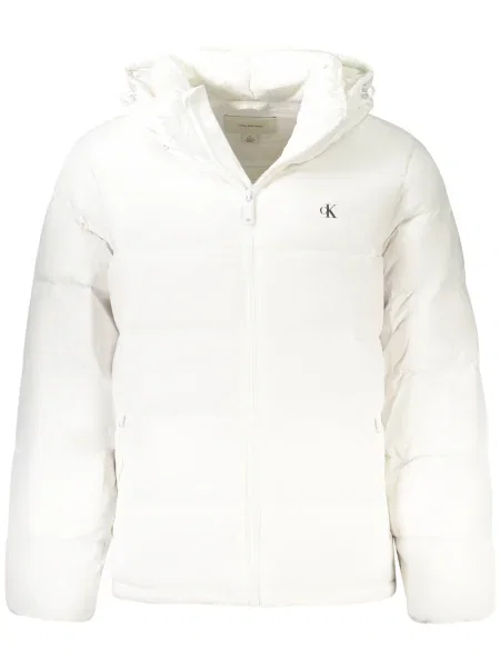 Geacă de blugi Calvin Klein Jeans alb