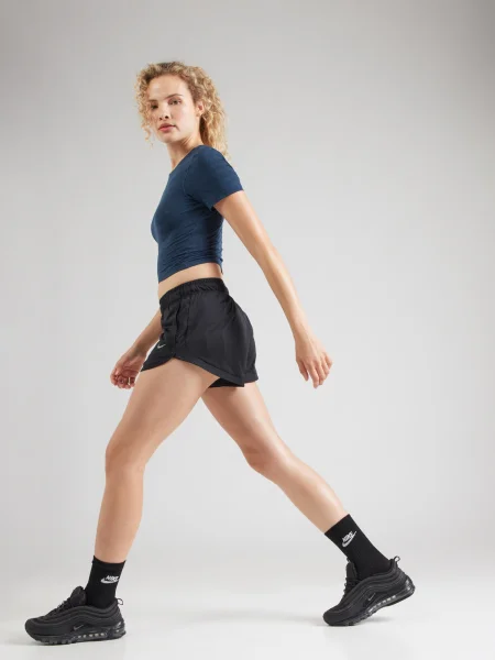 NIKE Tricou funcțional bleumarin alb