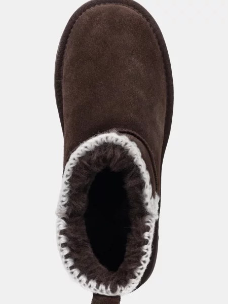 Замшевые сапоги Answear.lab коричневые