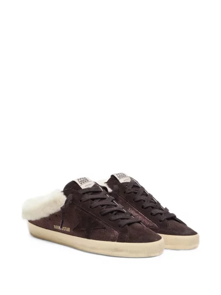 Szarvasbőr sneaker Golden Goose barna