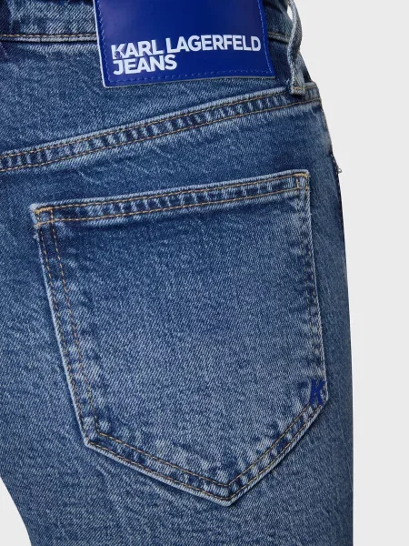 Прямі джинси Karl Lagerfeld Jeans бавовна/еластан синій