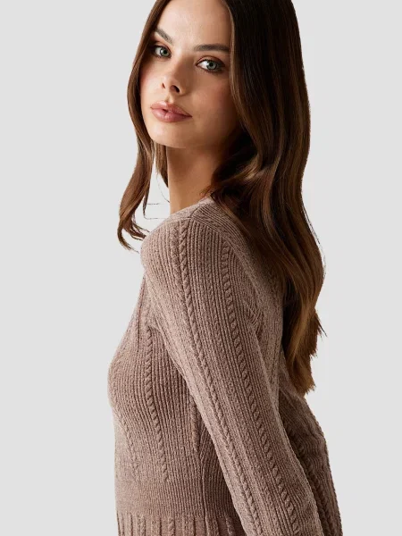 Сукня Guess коричнева