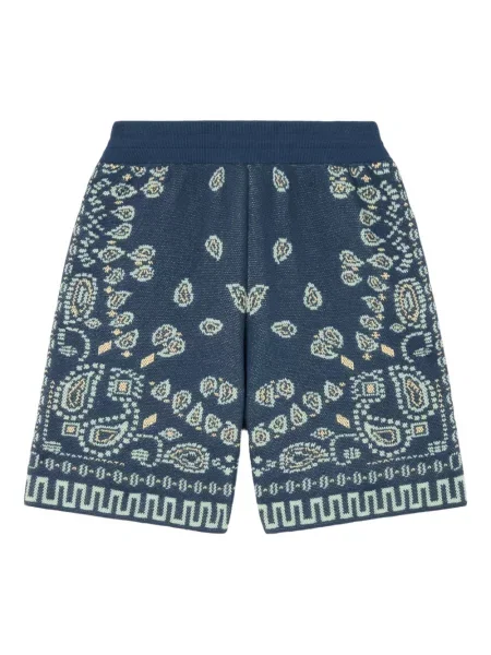 Pantaloni scurți Alanui cu model paisley albastru