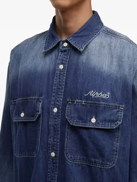 Cămașă Alpha Industries albastru